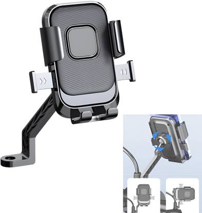 TRUWEL XY-089 Bike/Scooty Mobile Holder | 360° Rotation | Lock Clamp | GPS & Navigation Bike Mobile Holder