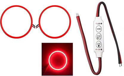DheVan R15V4 2pc Angle Eyes Red 70mm Bike Projector lens Led ring light With Switch Projector Lens