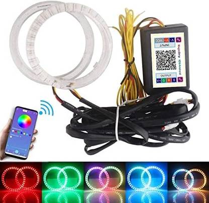 acube mart RS 200 ring light /Demon / Angel Eyes RGB bluetooth ring light set of 2 Projector Lens