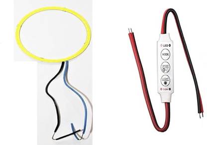 DheVan R15V4 Angel Eye 60mm White Bike Led ring light With Switch Universal For Bike Projector Lens