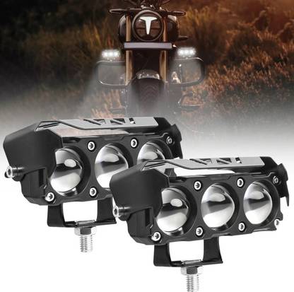 FABTEC 3 Eye Led Mini Drive Fog Light Projector Bar Light Projector Lens