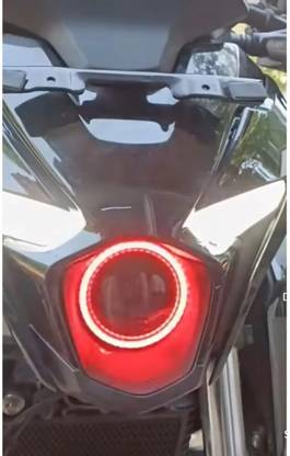 VermsBikers N160/N250 Front Projector lens led ring light (Red) Projector Lens