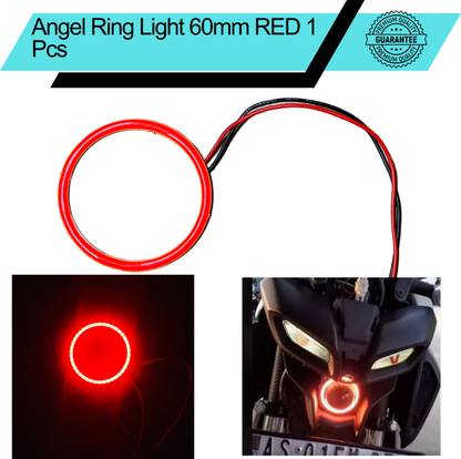 ENEMYT RG3 SINGLE PC UNIVERSAL CAR BIKE 60MM RED RING LIGHT Projector Lens