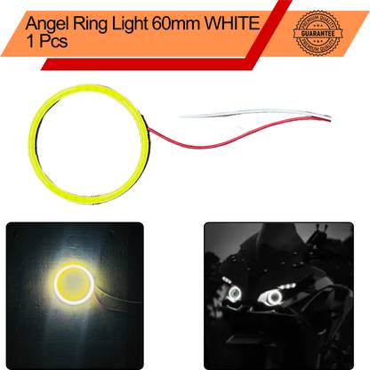 ENEMYT RG1 SINGLE PC UNIVERSAL CAR BIKE 60MM WHITE RING LIGHT Projector Lens