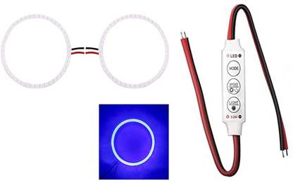 DheVan R15V4/V4m Angel Eye 70mm Blue Bike Projector lens Led ring light 2pc With Switch Projector Lens