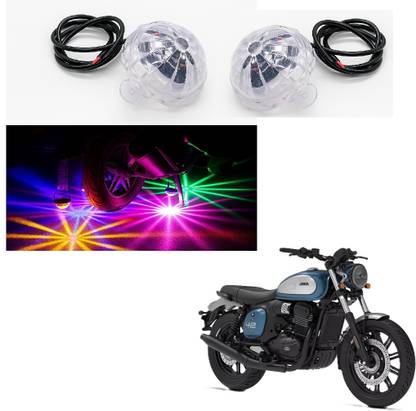 JMA TRADING LED Crystal Disco Light for Jawa 42 FJ, (Set of 2) Projector Lens