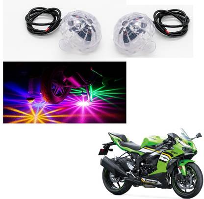 JMA TRADING LED Crystal Disco Light for Ninja ZX-6R, (Set of 2) Projector Lens