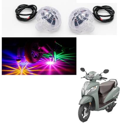 JMA TRADING LED Crystal Disco Light for Activa 125, (Set of 2) Projector Lens