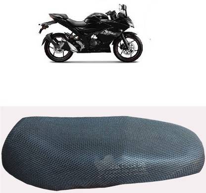 VEHICLE COLLECTION BLK-MESH-CVR-A59 Single Bike Seat Cover For Suzuki Gixxer SF