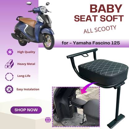 SRPHERE High Quality Heavy Metal Folding Baby Seat For Yamaha Fascino 125 Single Bike Seat Cover For Honda, Hero, TVS, Suzuki Access 125, Access, Activa, Activa 3G, Activa 4G, Activa 5G, Activa 6G, Jupiter, Burgman