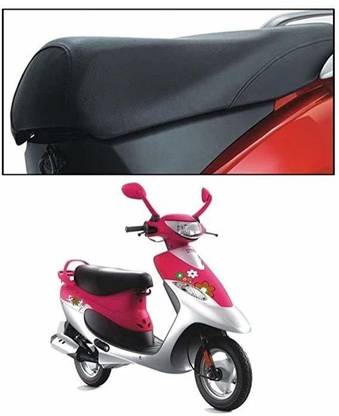IdealOrb Heavy Quality Leather Seatcover For TVS Pept/ Pept Plus, Single Bike Seat Cover For TVS Pep Plus