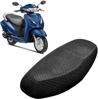 Lakshmina Enterprises OO 3D Free Size Bike/Scooty Seat Cover Very Soft Net Mesh Fabric and Smooth Single Bike Seat Cover For Honda Activa 4G