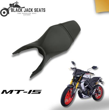 blackjackseats MT-15 BSVI PLAIN Single Bike Seat Cover For Yamaha MT-15