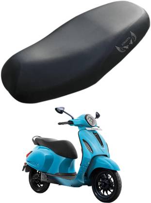 KONAYA Chetak 2903 Seat Cover Protect from Rust and Dust, PU Leather Waterproof Single Bike Seat Cover For Bajaj NA