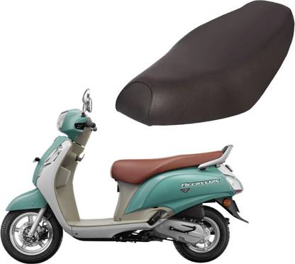 KSHEERI Access 125 Scooty Removable & Washable PU Leather Waterproof Seat Cover Single Bike Seat Cover For Suzuki Access 125