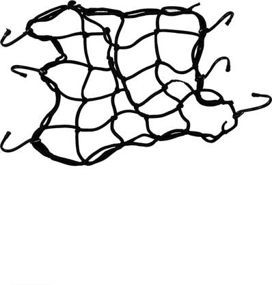 Digital Craft Universal Strong Bungee Net/Seat Jali bike Helmet Holder for All Bikes Single Bike Seat Cover For Hero, TVS, Royal Enfield, Bajaj Splendor