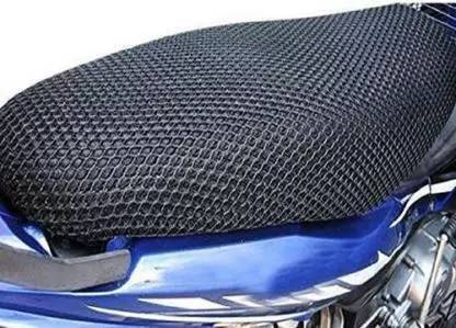 Lakshmina Enterprises Free Size 3D Motorcycle/Scooter Seat Cover Breathable Mesh Net Cushion Black Single Bike Seat Cover For Suzuki Access, Access 125, Access SE