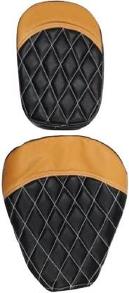 Sahara Seats Seat Cover Classic 350/500 Mustard Split Bike Seat Cover For Royal Enfield Classic 350, Classic 500