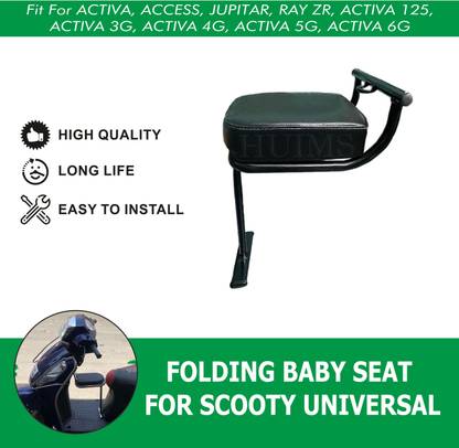 SHOWRIDE NEW Scooty Baby Seat/Baby Stand For All Scooty Models Single Bike Seat Cover For Honda, Suzuki, TVS Access, Activa 125, Jupiter, Activa 6G