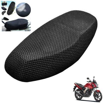 Zirxa Free Size 3D Scooty/Scooter Seat Cover net seat cover Single Bike Seat Cover For Honda CD
