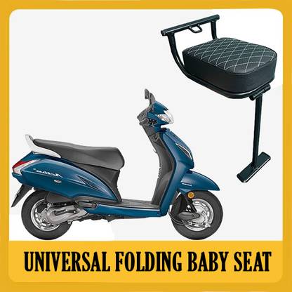 DAZZRIDE DZRD-XU Universal Folding Baby Seat Compatible for Activa 5G Single Bike Seat Cover For Hero, Honda, TVS, Suzuki Access, Access 125, Activa, Activa 3G, Activa 4G, Activa 5G, Activa 6G, Activa i, Jupiter