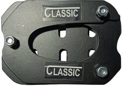 ULTRAWAY Side Stand Extender Compatible with/for Royal Enfield Classic Bike's (Black) Bike Side Stand