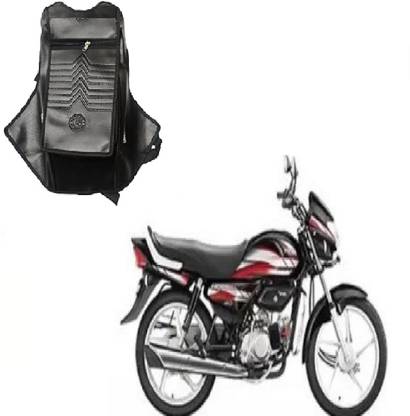ASESOMECREATION TANK COVER WATERPROOF LEATHER (BLACK) Strap Hero HF Dawn, Universal For Bike Bike Tank Cover