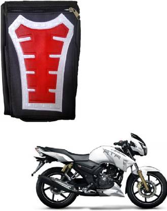 ASESOMECREATION BIG BIKE TANK COVER (RED) Strap TVS Apache RTR 180, Universal For Bike Bike Tank Cover
