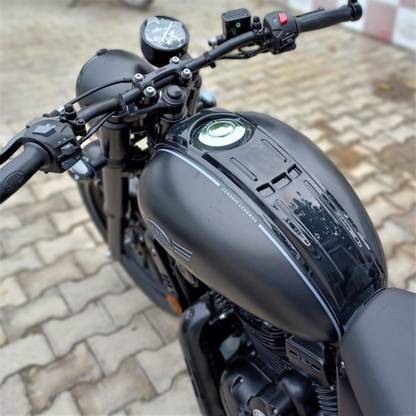 Saiga Parts Tank Tie for Jawa 42 Gloss Black Strap JAWA NA Bike Tank Cover