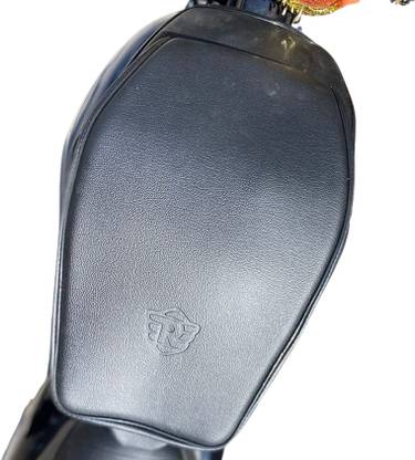 Uniware RE Hunter 350 Leather Scratch Proof Unique Plain Black Tank Cover/Tank Bag Strap Royal Enfield NA Bike Tank Cover