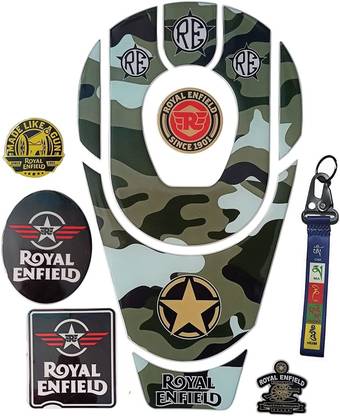 GraphixDesign Compatible with Classic 350 Bike Tank Pad