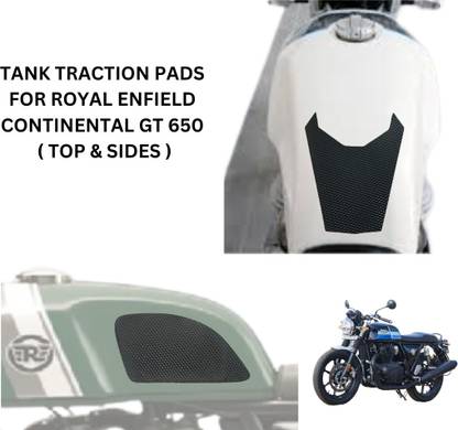 Motonara TANK TRACTION PADS FOR ROYAL ENFIELD CONTINENTAL GT 650 ( TOP & SIDES ) Bike Tank Pad