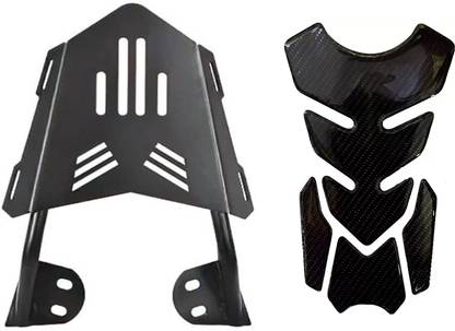 acube mart Tank Pad 7D 7DCF-1 stickers+Bajaj Pulsar NS 200 Carrier Pulsar NS 200 Black Bike Tank Pad