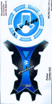 Raumah CUSTOMISED Pulsar Sticker Bike Tank Pad 125/180/220 Bike Tank Pad