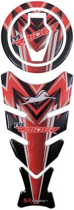 S.R Grafix Raider red Bike Tank Pad