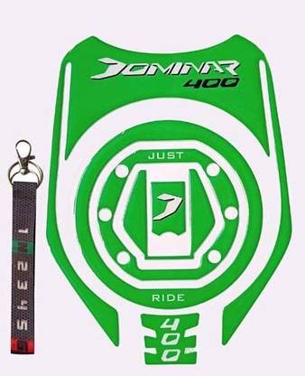 A1GRAPHIX Compatible Tank Pad combo Bajaj Dominar 400 + Keyring B Bike Tank Pad