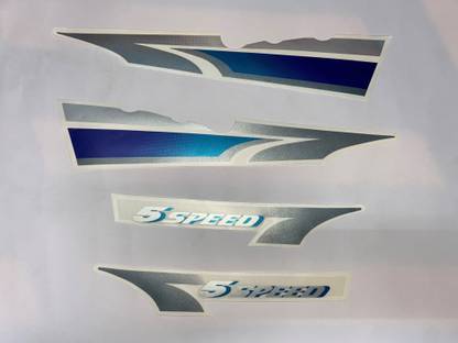 SBA YAMAHA RX135 5 SPEED STICKER KIT FOR BLACK Bike Tank Pad