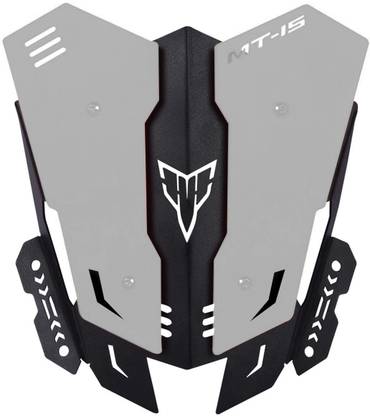 Vagary Heavy Quality Metal Visor for Yamaha MT15 (Silver) Bike Windshield