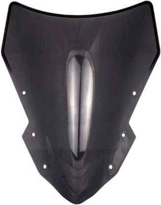 Shiv Ambba Universal Windshield for Bike (Black) Bike Windshield