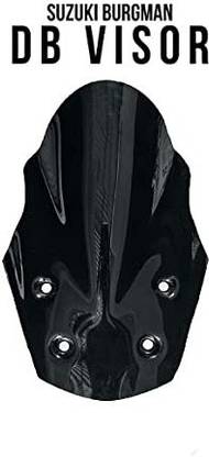FK Racing Windshield Db Visor for Burgman Street 125 (Black) Bike Windshield
