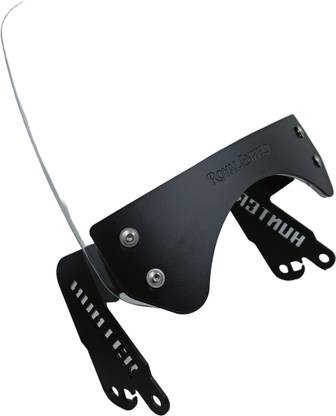 Hybrid Motors Unbreakable Front Visor/Windshield Compatible for RE Hunter 350 (Transparent) Bike Windshield