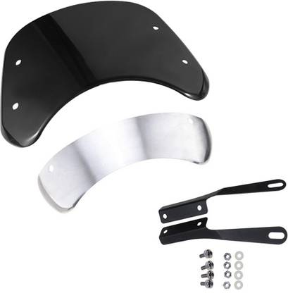 STHIRA Windshield Motorcycle Wind Deflector 5-7 Round Universal Motorcycle Windshield Bike Windshield