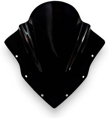 OBEROI'S TRADERS Pulsar RS 200 Unbreakable Double Bubble Headlight Bolt Visor Fairing Kit Bike Windshield