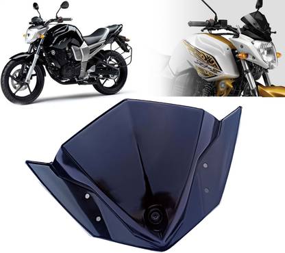 AUTO PEARL Motorcycle Black Windshield WindScreen for FZ16 Bike Windshield