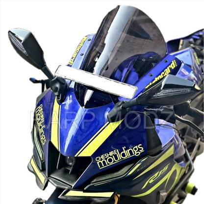HARP MODZ Smoke Black Indonesian Bubble Visor for Yamaha R15 V4 M Bike Windshield