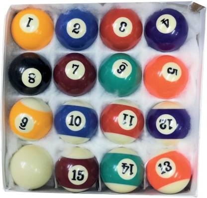 Shoppernation Snooker Billiard/Pool Balls, Complete 16 Balls Set - 2inch (50.8MM) Per Ball Billiards Bridge Head