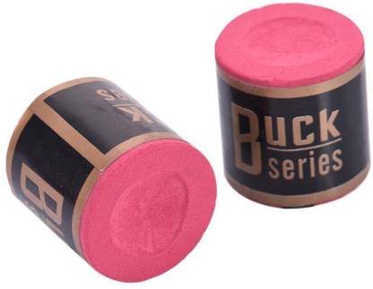 Laxmi Ganesh Billiard Snooker Pool Buck Series Chalks 2 Pieces (Pink) Cue Chalk