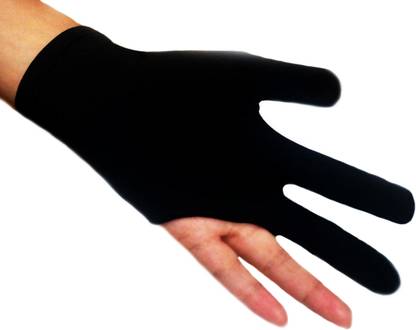 Novafit Snooker Pool Billiards Nylon Gloves (Black - 2 Pieces) Billiards Bridge Head