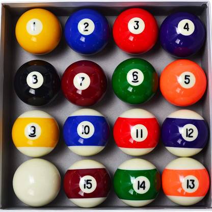 TIMA Pool Balls Billiard Ball Set Billiard/Pool Balls, (Set of 16 Balls) Pool Bucket