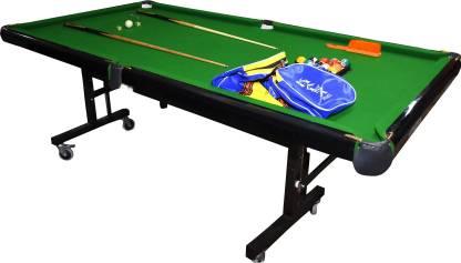 Landscape Structures Portable and Movable on Wheels Pool Table Billiards Table